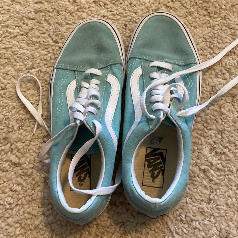 BLUE VANS SIZE 8